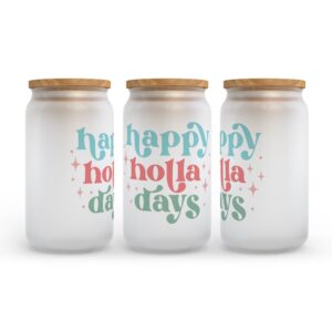 Frosted Glass Can Valentine Gift Happy Holla Days Christmas Retro Frosted Glass Can Tumbler 2 vzybnk.jpg