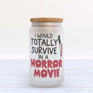 Frosted Glass Can, Valentine Gift, I Would…