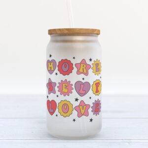 Frosted Glass Can, Valentine Gift, More Self…