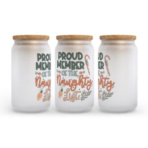 Frosted Glass Can Valentine Gift Proud Member Of The Naughty List Christmas Frosted Glass Can Tumbler 2 iccl6x.jpg
