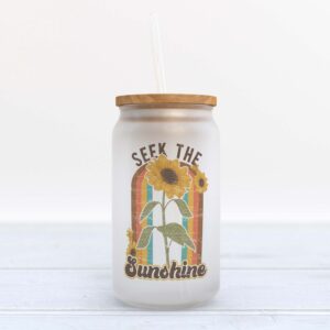 Frosted Glass Can Valentine Gift Seek the Sunshine Frosted Glass Can Tumbler 1 tqvagw.jpg