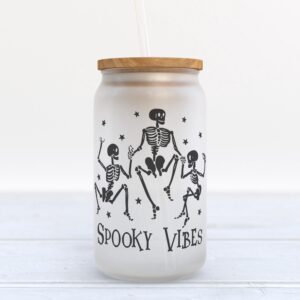 Frosted Glass Can, Valentine Gift, Spooky Vibes…