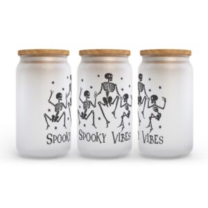 Frosted Glass Can Valentine Gift Spooky Vibes Halloween Frosted Glass Can Tumbler 2 yxvm4q.jpg