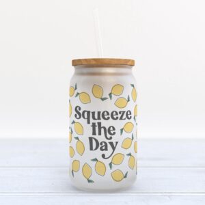 Frosted Glass Can, Valentine Gift, Squeeze the…