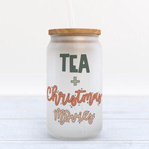 Frosted Glass Can Valentine Gift Tea And Christmas Movies Christmas Frosted Glass Can Tumbler 1 selvgg.jpg