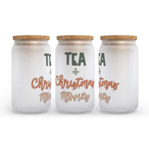 Frosted Glass Can Valentine Gift Tea And Christmas Movies Christmas Frosted Glass Can Tumbler 2 sd4czs.jpg