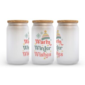 Frosted Glass Can Valentine Gift Warm Winter Wishes Retro Christmas Frosted Glass Can Tumbler 2 aypvhp.jpg
