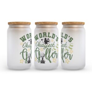 Frosted Glass Can Valentine Gift World s Okayest Golfer Golf Frosted Glass Can Tumbler 2 jfjvmf.jpg
