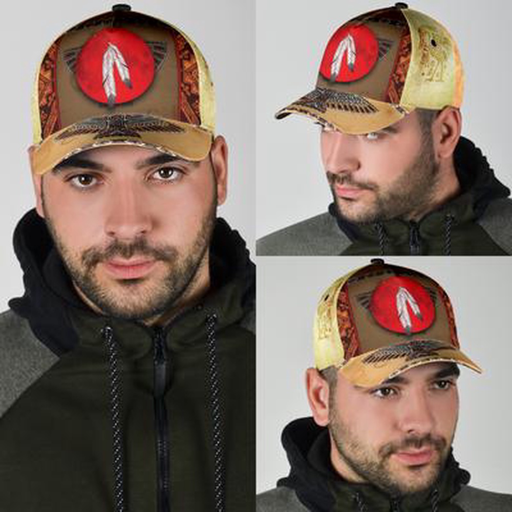Native American Baseball Cap, Blood Moon Native American Baseball Cap, Native American Hat