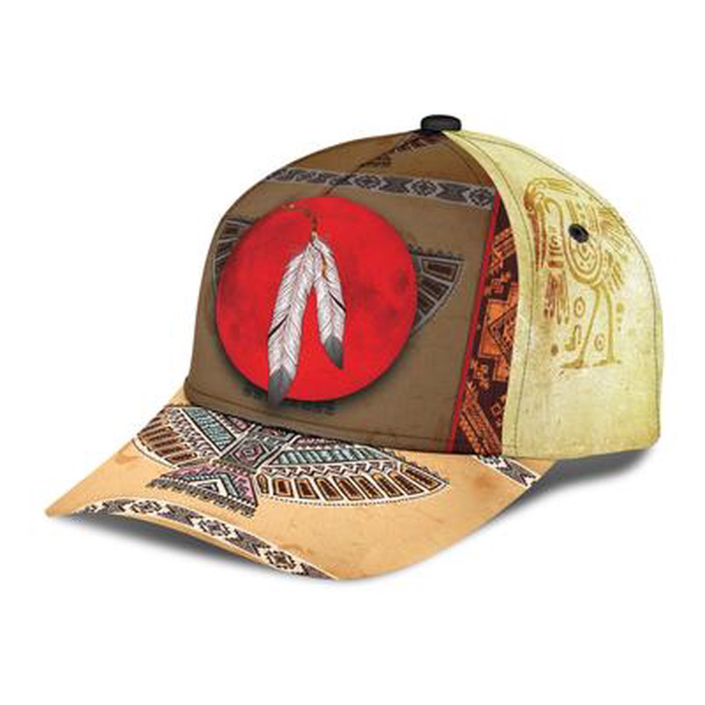 Native American Baseball Cap, Blood Moon Native American Baseball Cap, Native American Hat