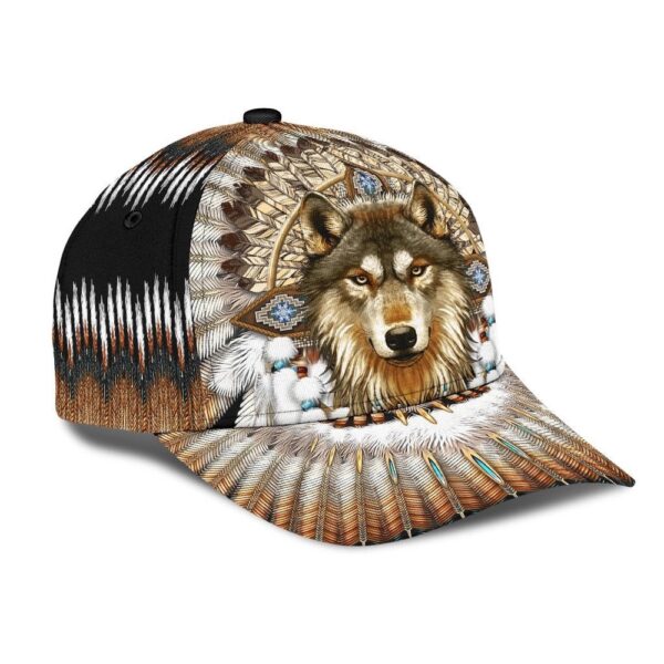Native American Baseball Cap, Dream Wolf Native American Baseball Cap, Native American Hat