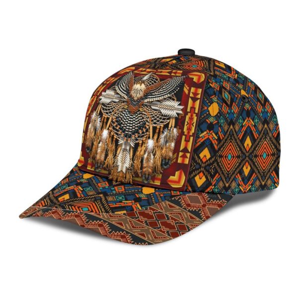 Native American Baseball Cap, Eagle Beadwork Native American Baseball Cap, Native American Hat