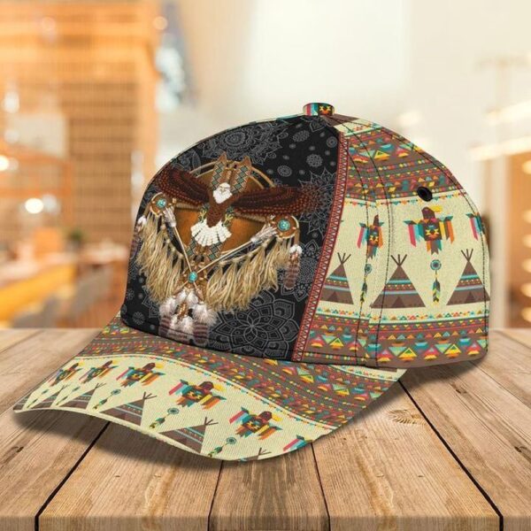Native American Baseball Cap, Eagle Pattern Native American Baseball Cap, Native American Hat