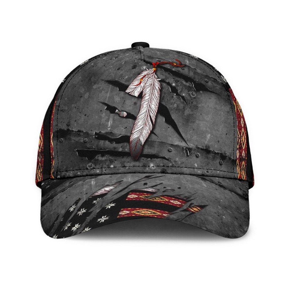 Native American Baseball Cap, Elegant Native American Baseball Cap, Native American Hat