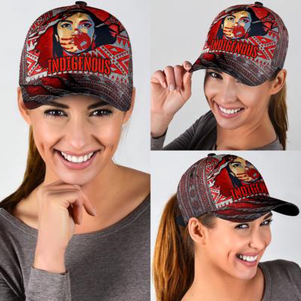 Native American Baseball Cap, Indigenous Girl Native American Baseball Cap, Native American Hat