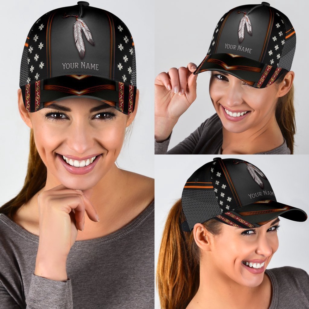 Native American Baseball Cap, Personalized Indigenous Native American Baseball Cap, Native American Hat