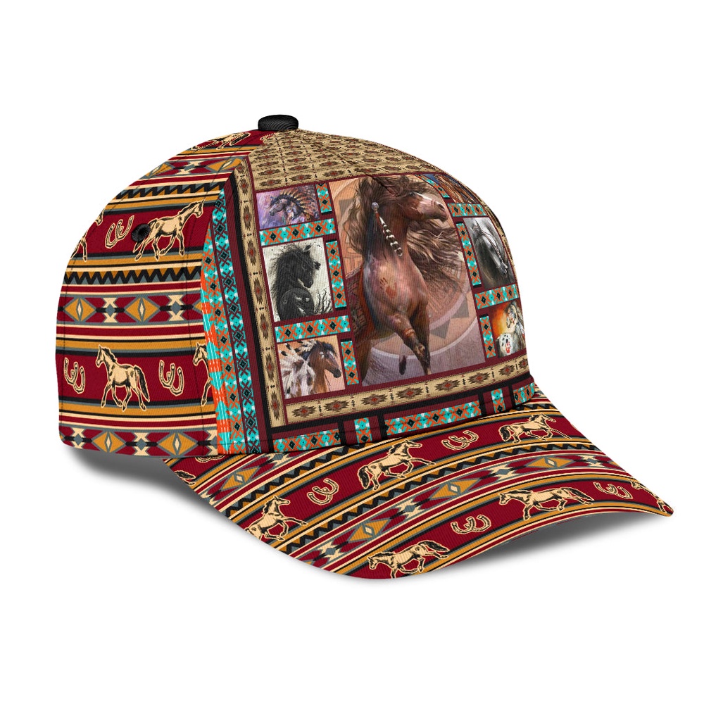 Native American Baseball Cap, The Horse Native American Baseball Cap, Native American Hat