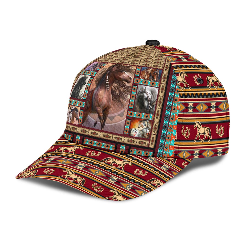 Native American Baseball Cap, The Horse Native American Baseball Cap, Native American Hat