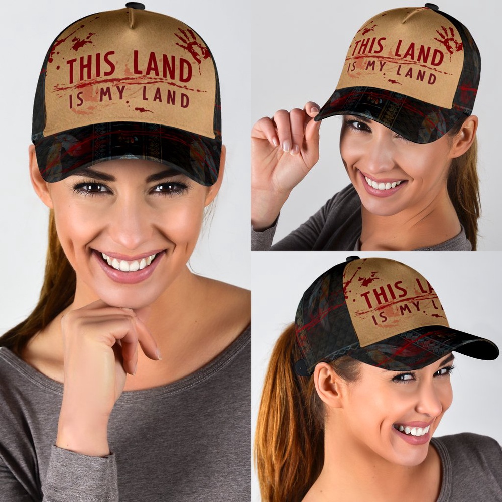 Native American Baseball Cap, This Land Is My Land Native American Baseball Cap, Native American Hat Native American Baseball Cap, This Land Is My Land Native American Baseball Cap, Native American Hat