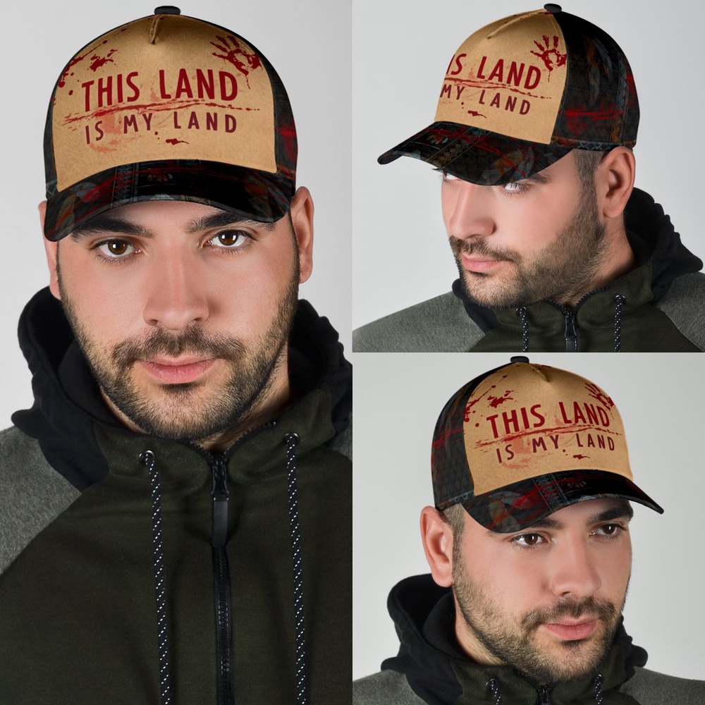 Native American Baseball Cap, This Land Is My Land Native American Baseball Cap, Native American Hat Native American Baseball Cap, This Land Is My Land Native American Baseball Cap, Native American Hat