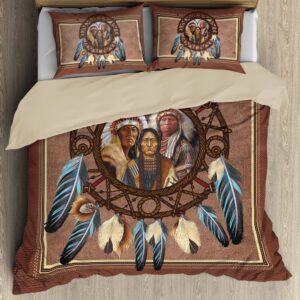 Native American Bedding Set Aboriginal Dream Native American Bedding Set Native Bed Set 3 hvefzg.jpg