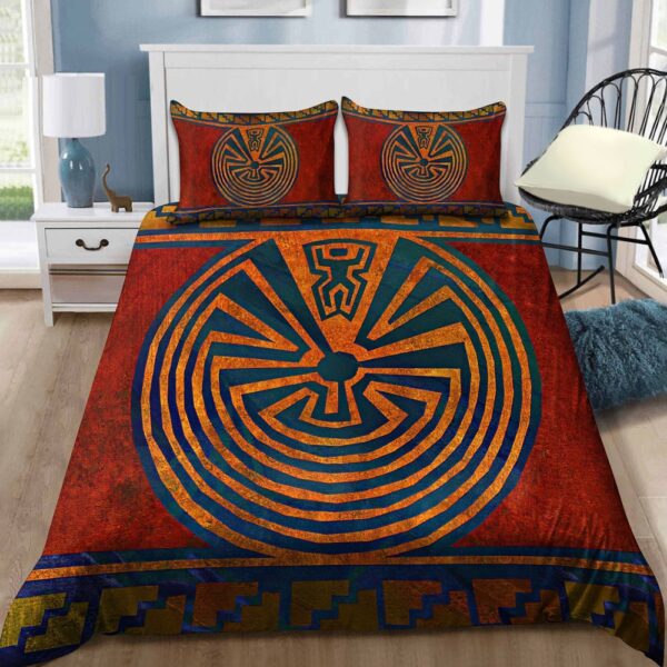 Native American Bedding Set, Aboriginal Motifs Native American Bedding Set, Native Bed Set