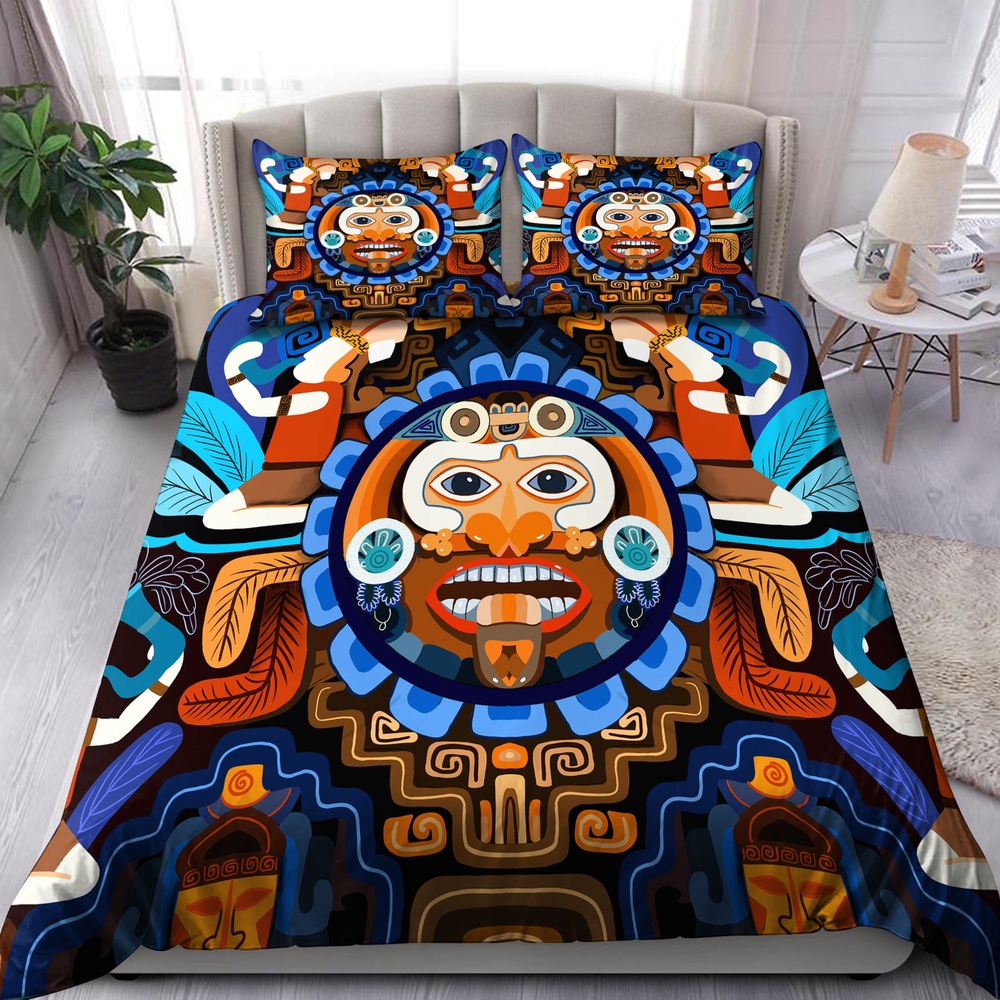 Native American Bedding Set, Aboriginal Native American All Over Printed Bedding Set, Native Bed Set