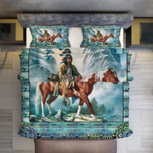 Native American Bedding Set Aboriginal Ride Horses Native American Bedding Set Native Bed Set 2 du4q5u.jpg