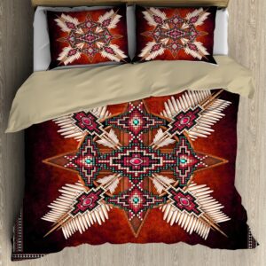 Native American Bedding Set Beaded Motifs Native American Bedding Set Native Bed Set 2 xnlovg.jpg
