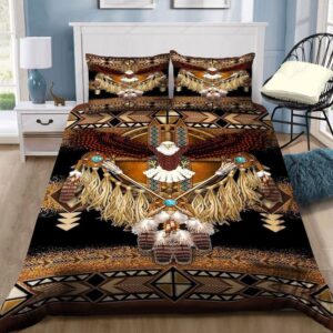 Native American Bedding Set, Beading Motifs Native…