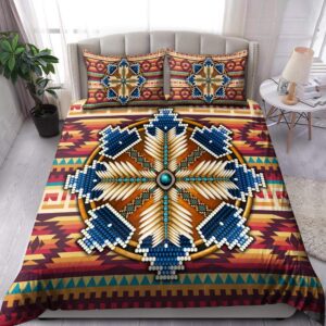 Native American Bedding Set Beading Pattern Native American Bedding Set Native Bed Set 3 ioj40b.jpg
