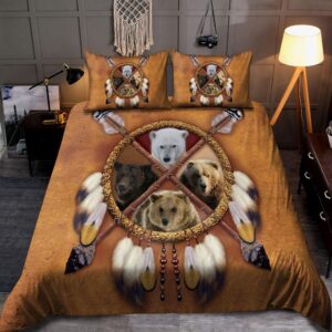 Native American Bedding Set, Bears Native American…