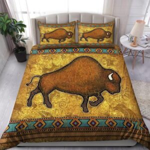 Native American Bedding Set, Bison Native American…