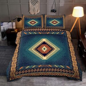 Native American Bedding Set, Blue Pattern Native…
