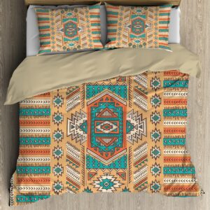 Native American Bedding Set Bohemian Pattern Native American Bedding Set Native Bed Set 3 l4ourp.jpg