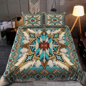 Native American Bedding Set, Bright Pattern Native…
