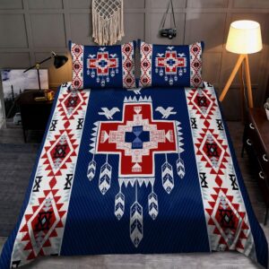 Native American Bedding Set, Brocade Motifs Native…