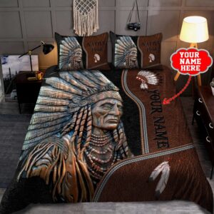 Native American Bedding Set, Custom Name Pride…