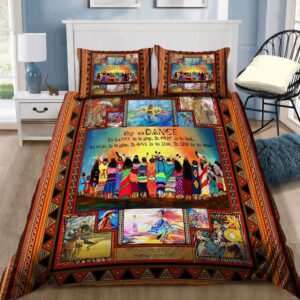 Native American Bedding Set Daily Life Motifs Native American Bedding Set Native Bed Set 2 m5a4f9.jpg