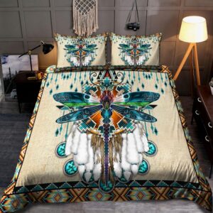 Native American Bedding Set, Dragonfly Beading Native…
