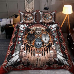 Native American Bedding Set, Dreamcatcher Tribe Native…