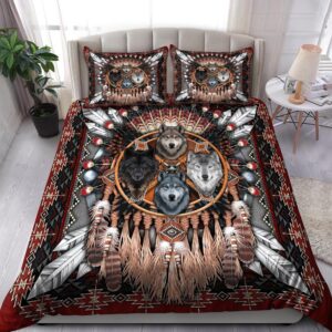 Native American Bedding Set Dreamcatcher Tribe Native American Bedding Set Native Bed Set 2 rqzwoj.jpg