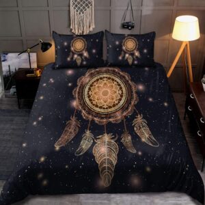 Native American Bedding Set, Dreamcatcher Universe Native…