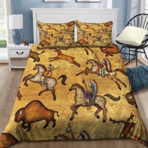 Native American Bedding Set Horse Bison Native American Bedding Set Native Bed Set 3 uxhitw.jpg
