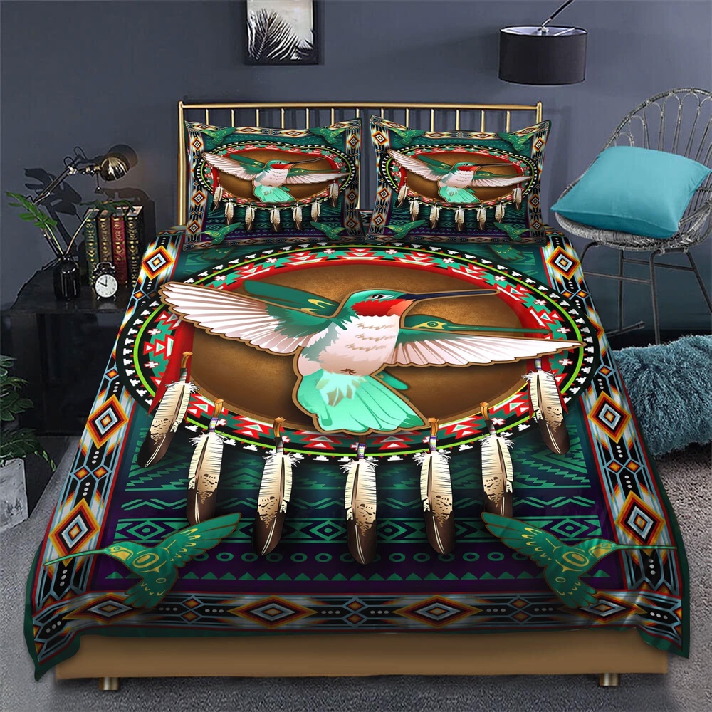 Native American Bedding Set, Hummingbird Native American Bedding Set, Native Bed Set Native American Bedding Set, Hummingbird Native American Bedding Set, Native Bed Set
