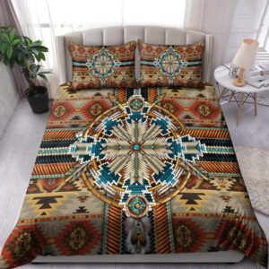 Native American Bedding Set Inspired Cherokee Motifs Native American Bedding Set Native Bed Set 3 efn7c3.jpg