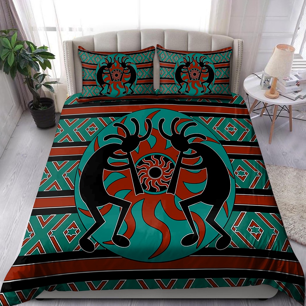 Native American Bedding Set, Kokopelli Myth Native American Bedding Set, Native Bed Set Native American Bedding Set, Kokopelli Myth Native American Bedding Set, Native Bed Set