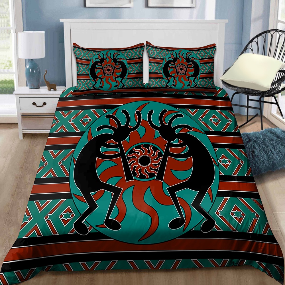 Native American Bedding Set, Kokopelli Myth Native American Bedding Set, Native Bed Set Native American Bedding Set, Kokopelli Myth Native American Bedding Set, Native Bed Set