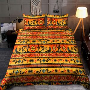 Native American Bedding Set, Magical Dance Native…