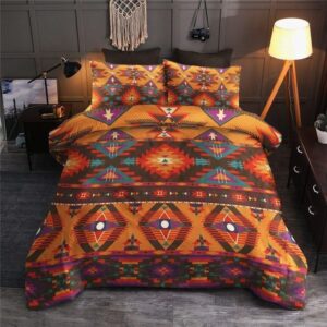 Native American Bedding Set, Monohome Orange Native…